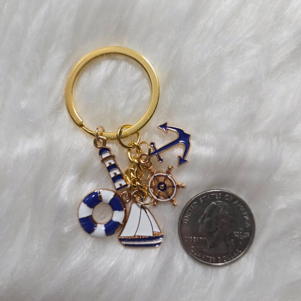 Nautical Keychain/Mini Notebook Set - Picture 9 of 9